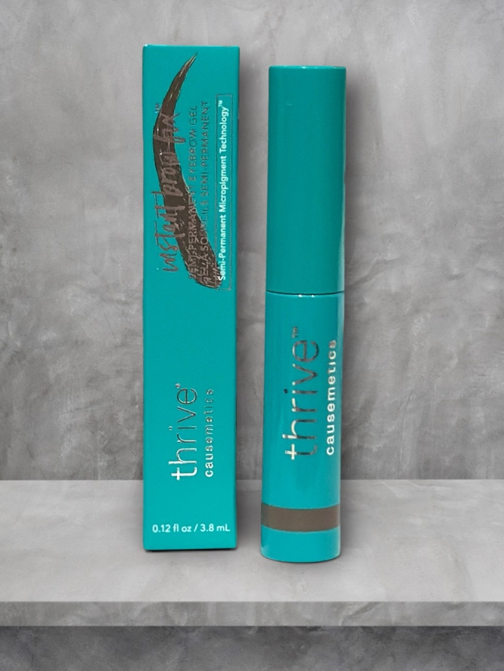 Thrive April Instant Brow Fix Semi-Permanent Eyebrow Gel- cool tone brown
